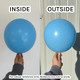 5" Baby Blue Tuftex Latex Balloons (50)