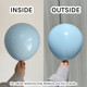 24" Macaron Blue Kalisan Latex Balloons (2)