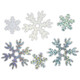 White & Silver Assorted Snowflake Sequins - 30g (1)