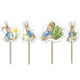Peter Rabbit Spring Meadow Cake Toppers (12)