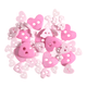 Mini Pink Mix Heart Buttons - 2.5g (1)
