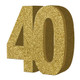 Number 40 Gold Glitter Number Table Decoration (1)