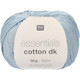 Rico Essentials Light Blue Cotton Yarn Ball - 50g (1)