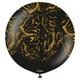 24 inch Space Nebula Black Gold Kalisan Latex Balloon (1)