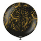 24 inch Space Nebula Black Gold Kalisan Latex Balloon (1)