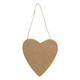 12.5cm Kraft Heart Hanging Decoration (1)