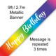 Happy Birthday Rainbow Script Banner - 2.7m (1)