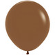 18" Fashion Coffee Brown Sempertex Latex Balloons (25)