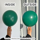 24" Fashion Forest Green Sempertex Latex Balloons (3)