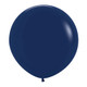 24" Fashion Navy Blue Sempertex Latex Balloons (3)