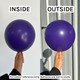 24" Fashion Violet Sempertex Latex Balloons (3)