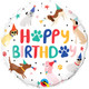 18 inch Happy Birthday Party Puppies Foil Balloon (1)