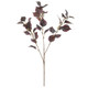 80cm Burgundy Silk Noah Leaf Spray (1)