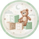 Teddy Bear Baby Paper Plates (8)
