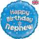 18 inch Happy Birthday Nephew Foil Balloon (1)
