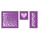 Love Hearts Card Stencil Set (3)