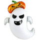 25 inch Halloween Pumpkin Ghost Foil Balloon (1)