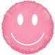 30 inch Rosy Pink Smiling Face Foil Balloon (1)