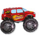 38 inch Red Monster Truck Foil Balloon (1)