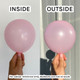 13" Standard Baby Pink Gemar G-Link Latex Balloons (50)
