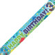 Age 3 Awesome Dinos Holographic Birthday Banner - 2.7m (1)