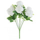 48cm White Rose Bunch - 9 heads (1)