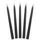 9 inch Matt Black Taper Candles (10)