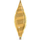 38" Gold Taper Swirl Foil Balloon (1) - UNPACKAGED