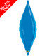 27" Sapphire Blue Taper Foil Balloon (1) - UNPACKAGED