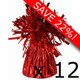 Box of 140g Red Frilly Weights (12)