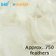 Premium White Feathers (Approx. 750)