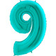 40 inch Tiffany Blue Number 9 Foil Balloon (1)