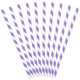 Lilac Striped Paper Straws (10)