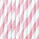 Light Pink Striped Paper Straws (10)