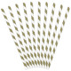 Gold Striped Paper Straws (10)