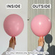 12" Fashion Pink Sempertex Latex Balloons (50)