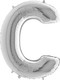 40 inch Silver Letter C Foil Balloon (1)