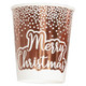 Merry Christmas Rose Gold & White Dots Paper Cups (8)