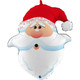 26 inch Curious Santa Head Foil Balloon (1)