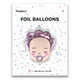 18 inch Baby Girl Head Foil Balloon (1)