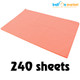 Peach Plain Tissue Paper - 50cm x 75cm (240 Sheets)