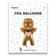 33 inch Gingerbread Man Foil Balloon (1)