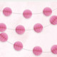 Hot Pink Honeycomb Ball Garland - 7ft (1)