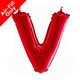 14 inch Red Letter V Foil Balloon (1)