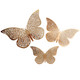 Metallic Rose Gold 3D Butterfly Sticker Decorations (12)
