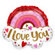 28 inch I Love You Rainbow Cloud Foil Balloon (1)