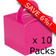 Fuchsia Cardboard Box Weights - 10 Packs of 10