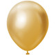 18" Mirror Gold Kalisan Latex Balloons (25)