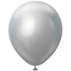 18" Mirror Silver Kalisan Latex Balloons (25)