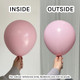 12" Macaron Pink Kalisan Latex Balloons (100)